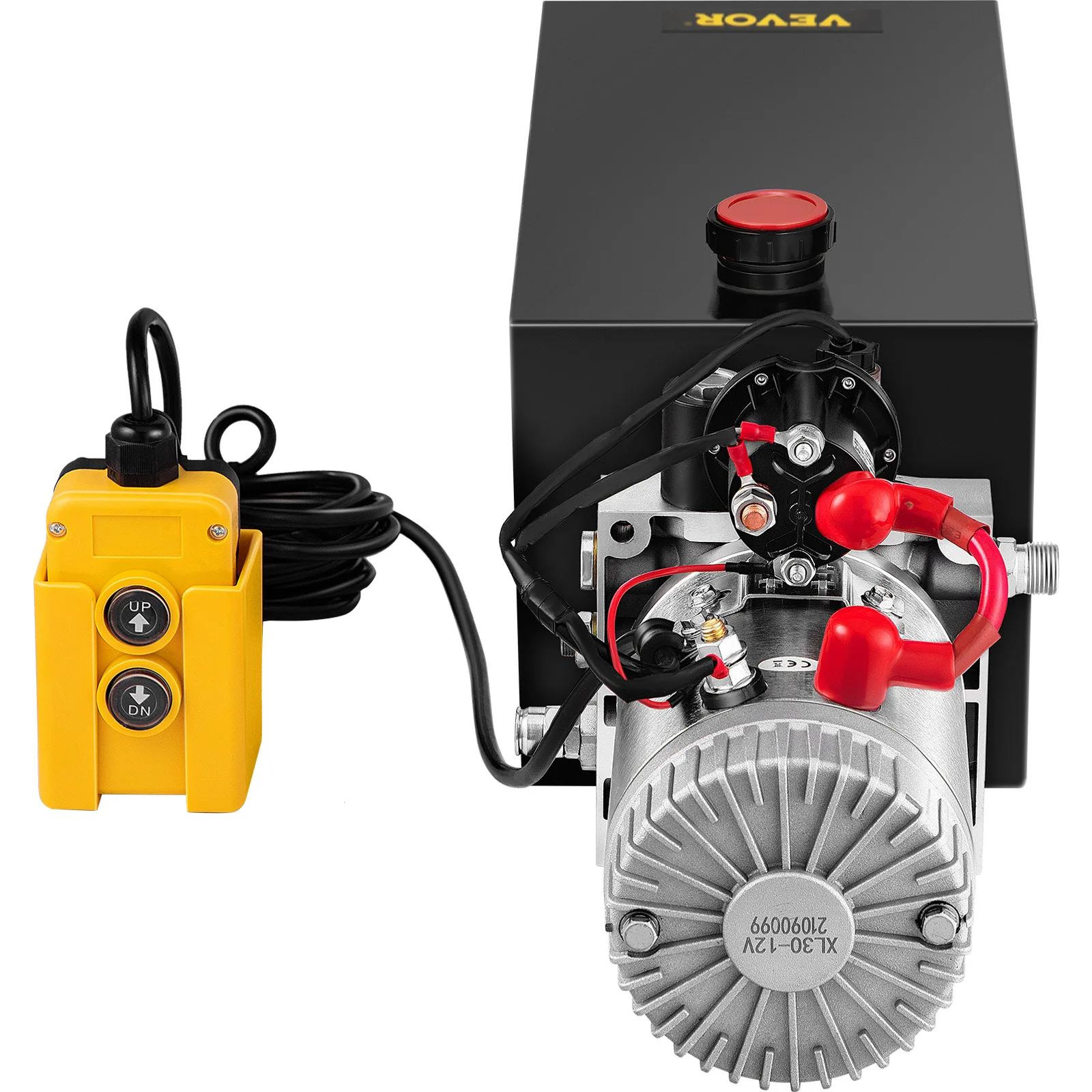 Auto Repair Shop Equipment - ปั๊มไฮดรอลิกสำหรับยานยนต์แบบฟังก์ชั่นเดียว 4 ลิตร พร้อมกล่องเหล็ก 2950 PSI
