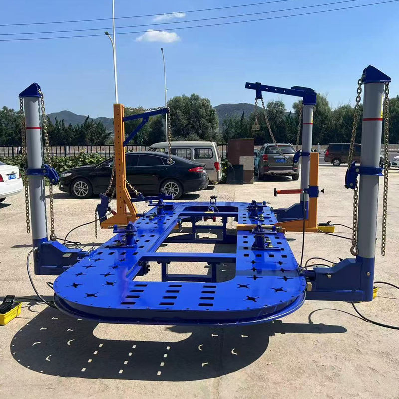 Auto Repair Shop Equipment - เครื่องดึงตัวถังรถยนต์สำหรับซ่อมแซมตัวถังรถยนต์ ได้รับการรับรองมาตรฐาน CE พร้อมแท่นดึงโครงรถยนต์ สำหรับใช้ในร้านซ่อม