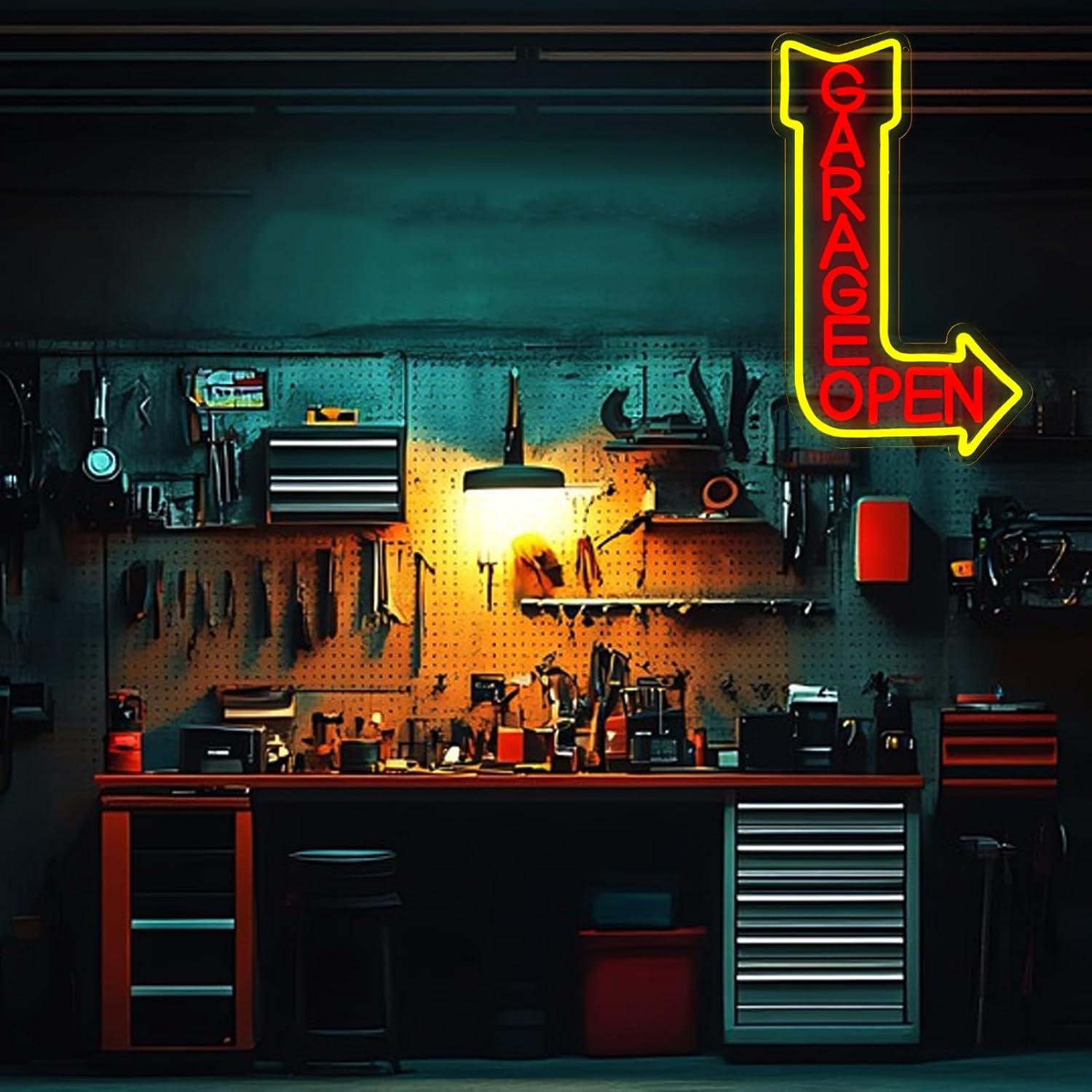 ป้ายไฟนีออนรูปโรงรถ ไฟ LED ปรั - Auto Repair Shop Open บทวิจารณ์และราคา